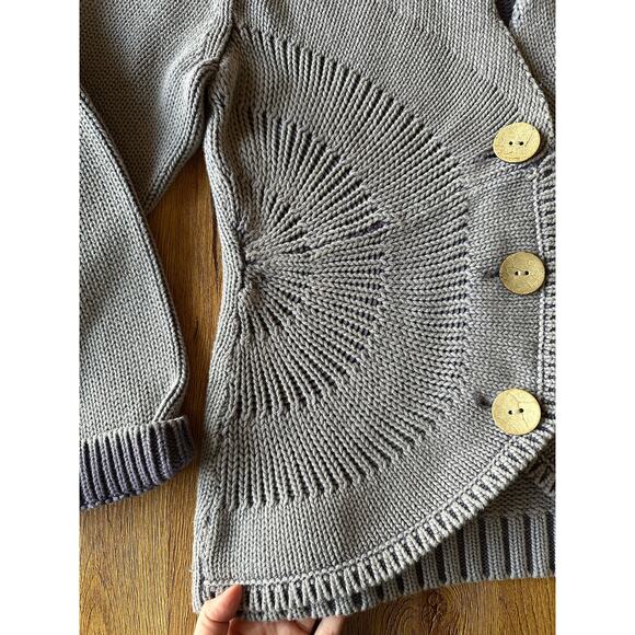 Isabella Bird Vtg Lavender Chunky Cardigan Sweater Size Small - Picture 3 of 6